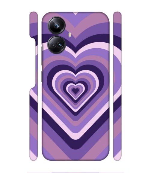 Heart vintage design with neural color Realme 10 Pro Plus (5G) Mobile Cover
