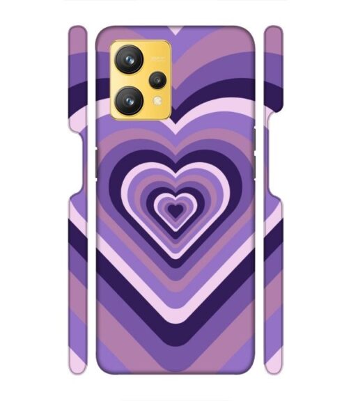 Heart vintage design with neural color Realme 9 Mobile Cover