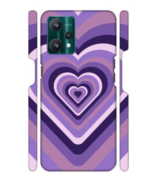 Heart vintage design with neural color Realme 9 Pro Mobile Cover