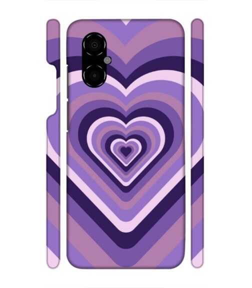 Heart vintage design with neural color Poco M5 5G Mobile Cover