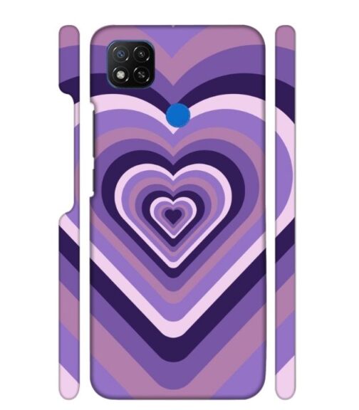 Heart vintage design with neural color POCO C31 Mobile Cover