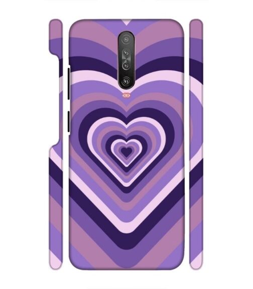Heart vintage design with neural color Poco X2 Mobile Cover