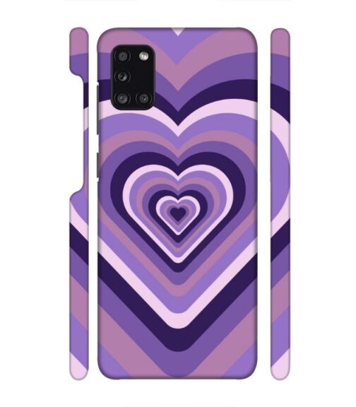 Heart vintage design with neural color Samsung Galaxy A31 Mobile Cover
