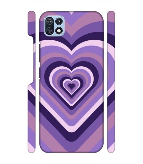 Heart vintage design with neural color Samsung Galaxy F42 (5G) Mobile Cover