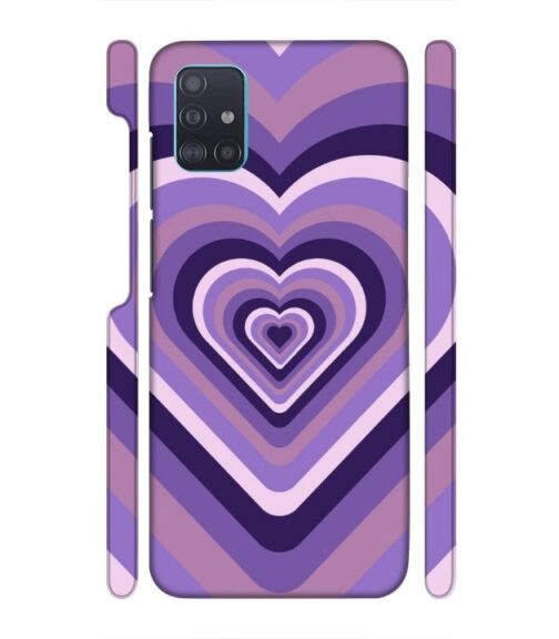 Heart vintage design with neural color Samsung Galaxy A51 Mobile Cover