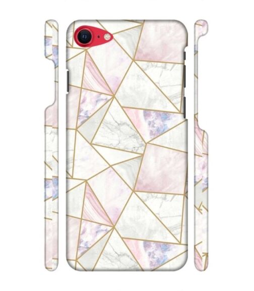 Marvel effect with gold line abstract design iPhone SE 2020 Mobile Cover