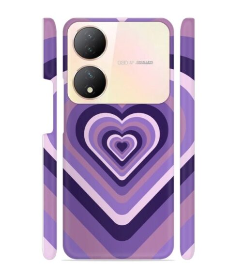 Heart vintage design with neural color Vivo Y100 (5G) Mobile Cover