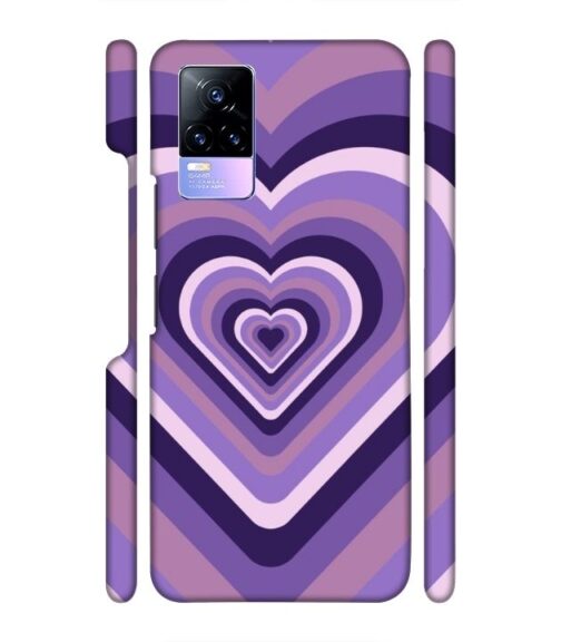 Heart vintage design with neural color Vivo Y73 Mobile Cover