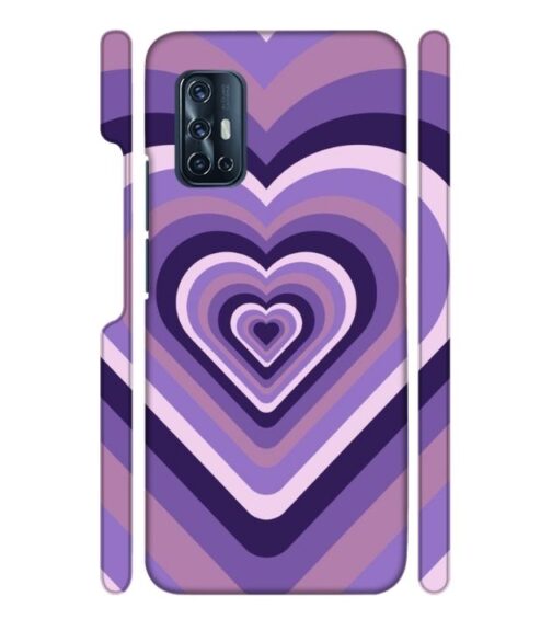 Heart vintage design with neural color Vivo V17 Mobile Cover
