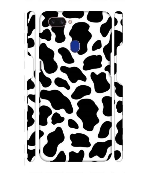 Black & white abstract design Oppo F9 Pro Mobile Cover