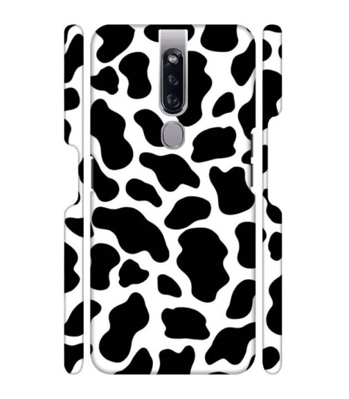 Black & white abstract design Oppo F11 Mobile Cover