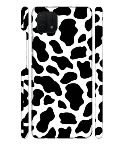 Black & white abstract design Oppo A16 E Mobile Cover