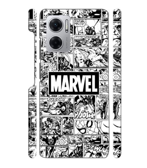 Marvel black and white abstract Redmi 11 Prime (5G) Mobile Cover
