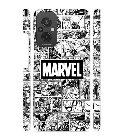 Marvel black and white abstract Redmi 11 Prime (4G) Mobile Cover