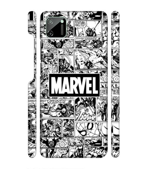 Marvel black and white abstract Realme C11 Mobile Cover
