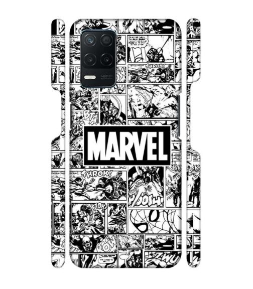 Marvel black and white abstract Realme 9 (5G) Mobile Cover
