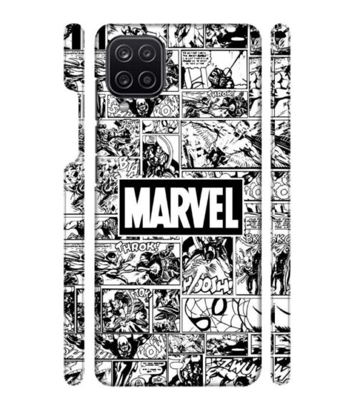 Marvel black and white abstract Poco M5 5G Mobile Cover