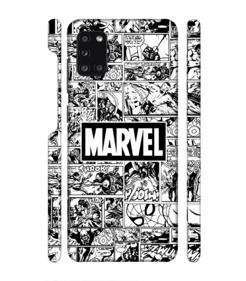 Marvel black and white abstract Poco M5 5G Mobile Cover