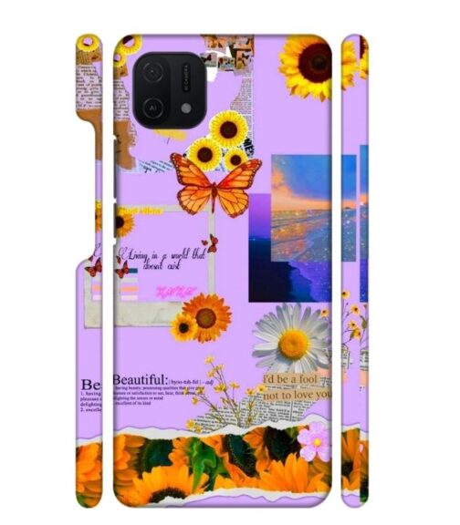 Living with the world Oppo A16 E Mobile Cover