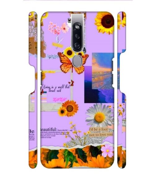 Living with the world Oppo F11 Mobile Cover