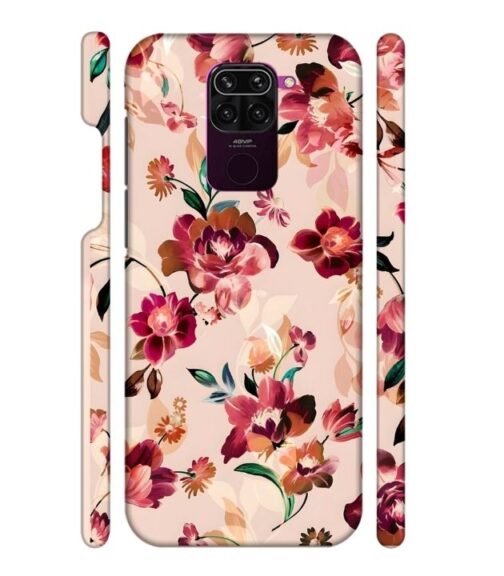 Multicolor Foral pattern Redmi Note 9 Mobile Cover
