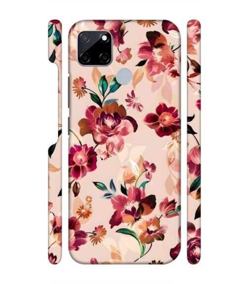 Multicolor Foral pattern Realme C21 Y Mobile Cover