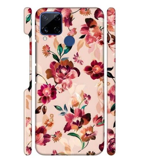 Multicolor Foral pattern Realme C15 Mobile Cover