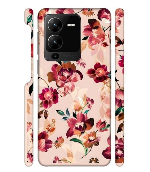 Multicolor Foral pattern Vivo Y22 Mobile Cover