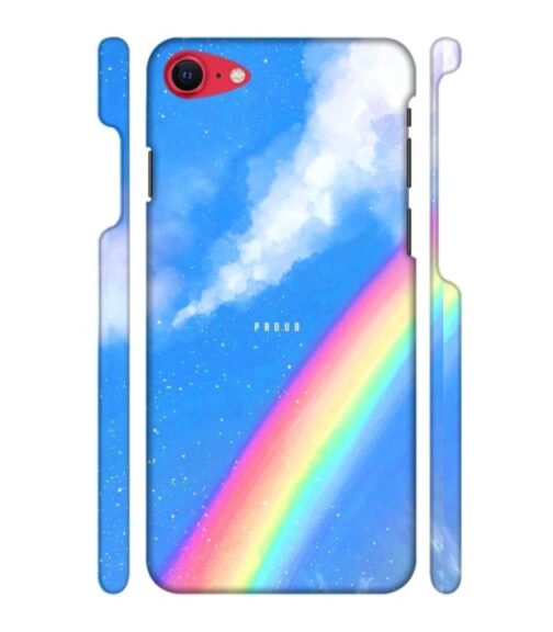 Blue sky with rainbow pattern iPhone SE 2020 Mobile Cover