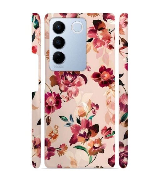 Multicolor Foral pattern Vivo V27 5G Mobile Cover