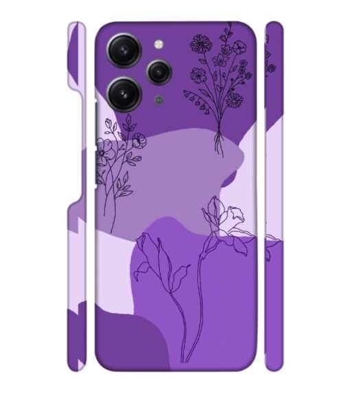 Floral Design graphics Redmi 12 (5G) Mobile Cover