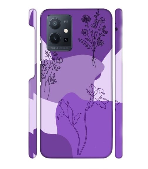 Floral Design graphics Vivo Y75 (5G) Mobile Cover