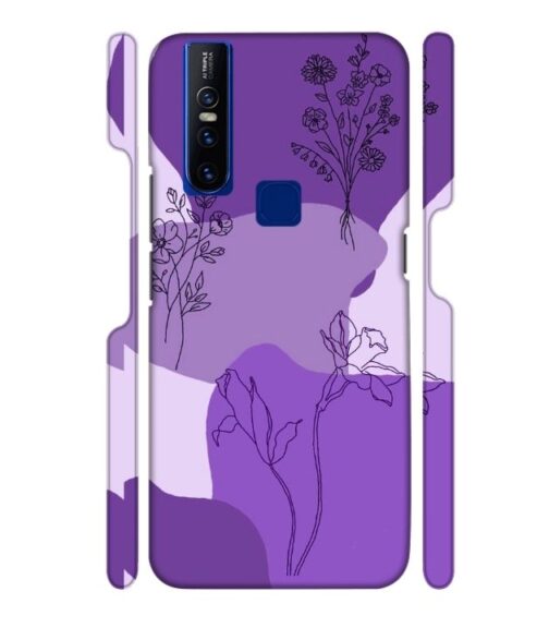 Floral Design graphics Vivo V15 Mobile Cover