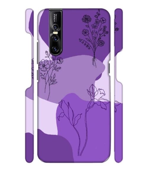 Floral Design graphics Vivo V15 Pro Mobile Cover