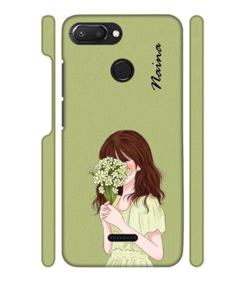 Customize text Redmi 6 Mobile Cover