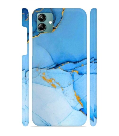 Ocean marvel texture with gold ink Samsung Galaxy A04 Mobile Cover
