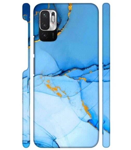 Ocean marvel texture with gold ink Redmi Note 10 T 5G Mobile Cover