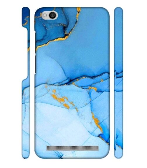 Ocean marvel texture with gold ink Redmi 5A Mobile Cover