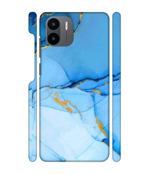 Ocean marvel texture with gold ink Redmi A1 Mobile Cover