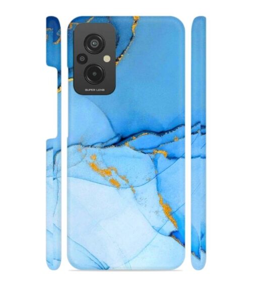 Ocean marvel texture with gold ink Redmi 11 Prime (4G) Mobile Cover