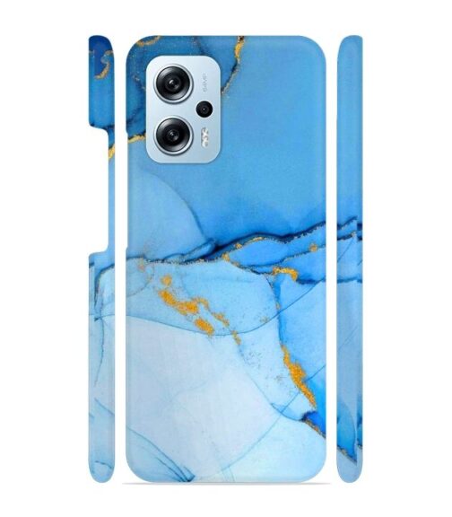 Ocean marvel texture with gold ink Redmi K50i 5G Mobile Cover