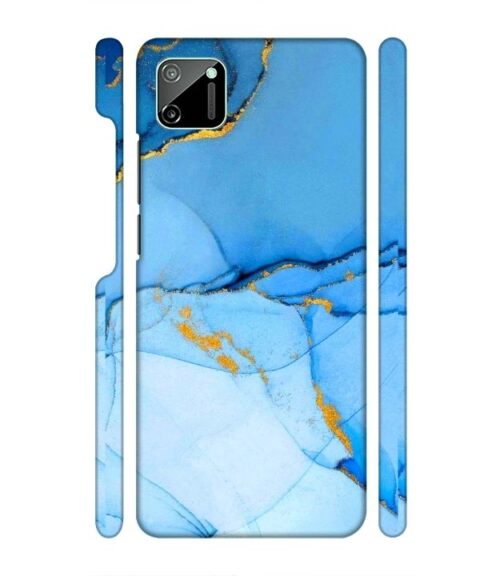 Ocean marvel texture with gold ink Realme C11 Mobile Cover