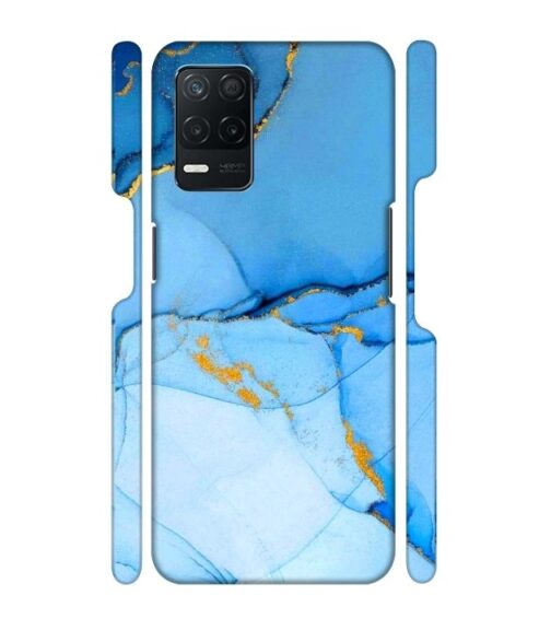 Ocean marvel texture with gold ink Realme 9 (5G) Mobile Cover