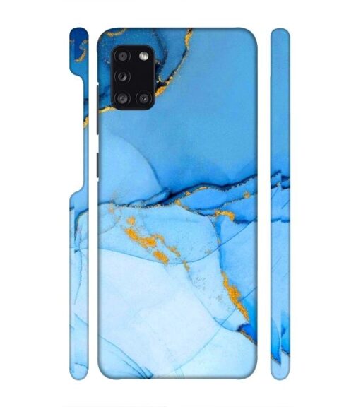 Ocean marvel texture with gold ink Samsung Galaxy A31 Mobile Cover