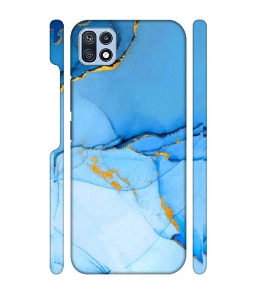 Ocean marvel texture with gold ink Samsung Galaxy F42 (5G) Mobile Cover