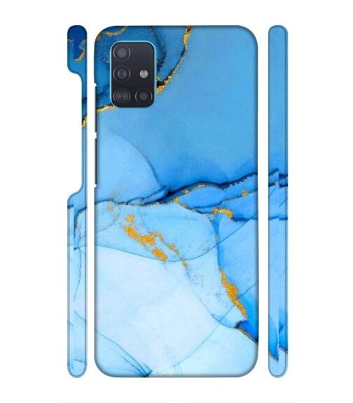 Ocean marvel texture with gold ink Samsung Galaxy A51 Mobile Cover