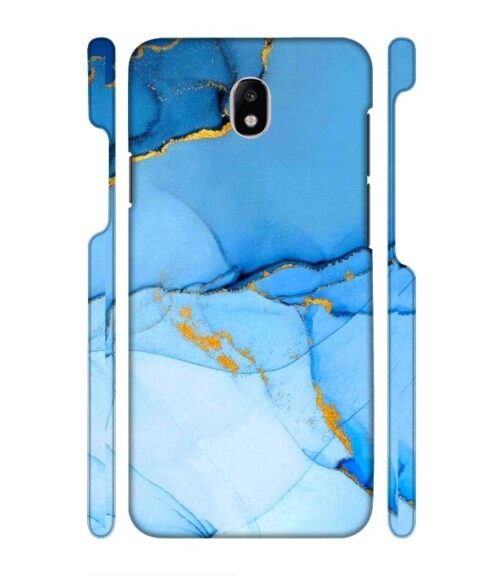 Ocean marvel texture with gold ink Samsung Galaxy J7 (2017) Mobile Cover