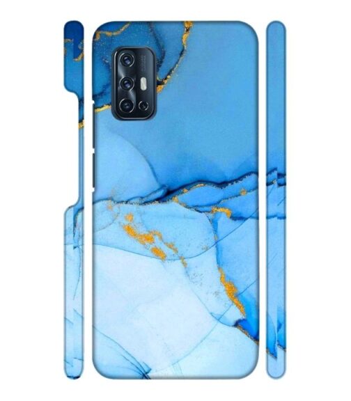 Ocean marvel texture with gold ink Vivo V17 Mobile Cover