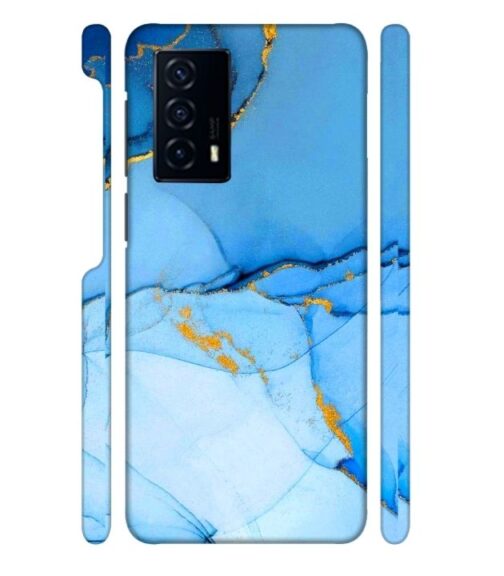 Ocean marvel texture with gold ink Vivo V23 E (5G) Mobile Cover