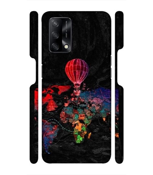 World map Oppo F19 S Mobile Cover